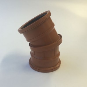 110mm Underground Drainage 0-30 degree Double Socket Adjustable Bend