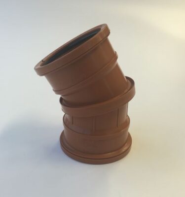 110mm Underground Drainage 0-30 degree Double Socket Adjustable Bend