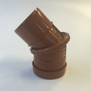 110mm Underground Drainage 0-45 degree Single Socket Adjustable Bend
