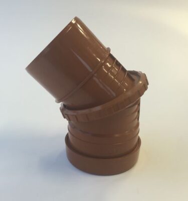110mm Underground Drainage 0-45 degree Single Socket Adjustable Bend
