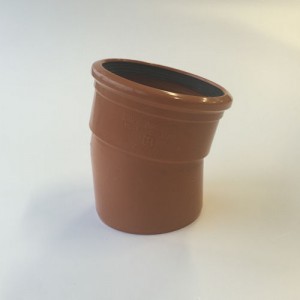 Underground Drainage 15 Degree Single Socket Bend