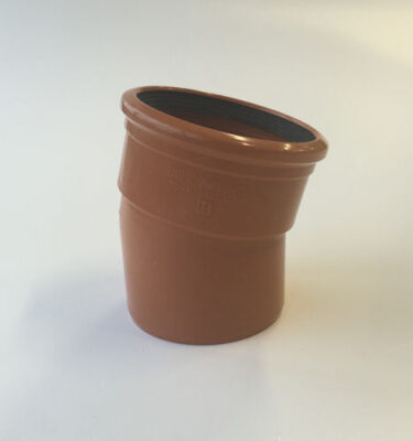 Underground Drainage 15 Degree Single Socket Bend