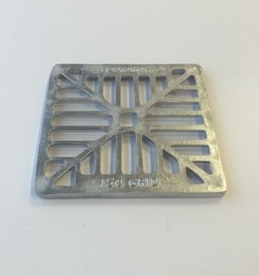 110mm Underground Drainage Square Alloy Grid 150mm x 150mm