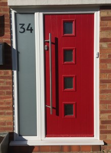 Red Composite Door Fitted In Aylesbury