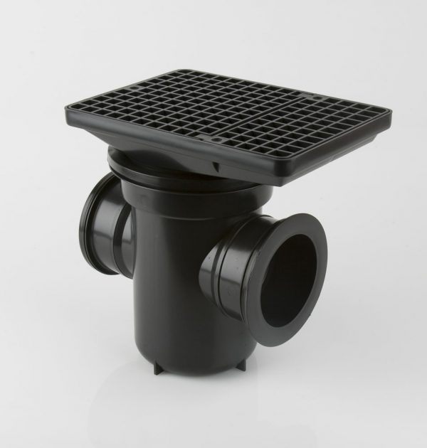 110mm Underground Drainage Brett Martin Rectangle Top Bottle Gully